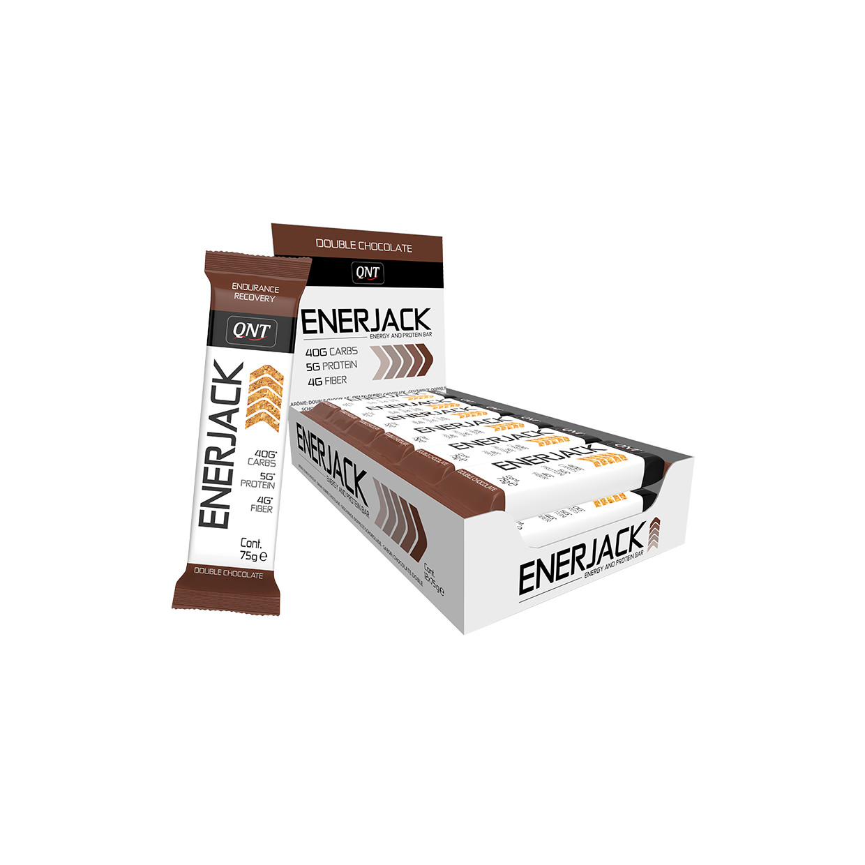 ENERJACK BAR DOUBLE CHOCOLATE 12 X 75 G