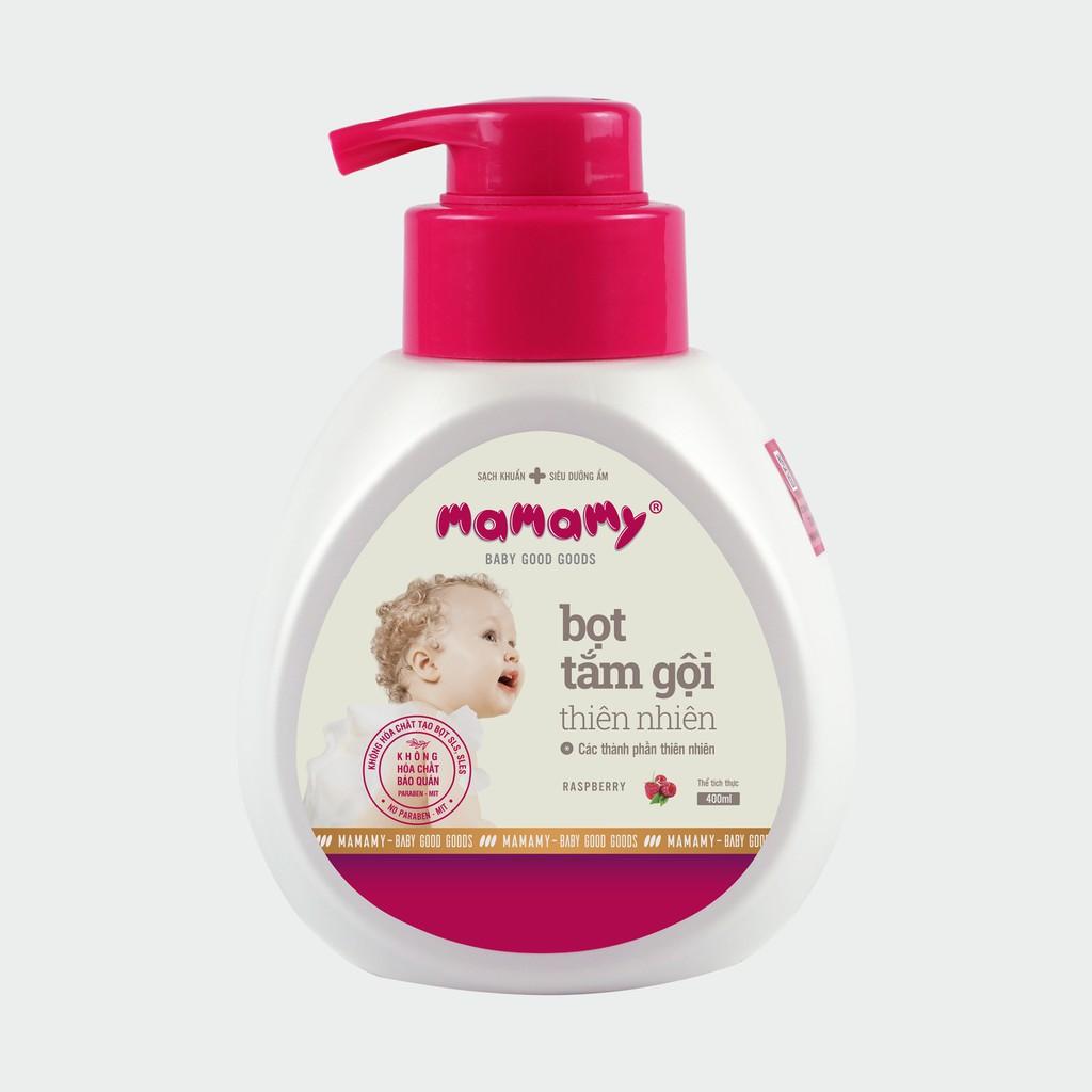 Bọt Tắm Gội 2 In 1 Thiên Nhiên Siêu Kháng Khuẩn An Toàn Cho Trẻ Mamamy (400ml