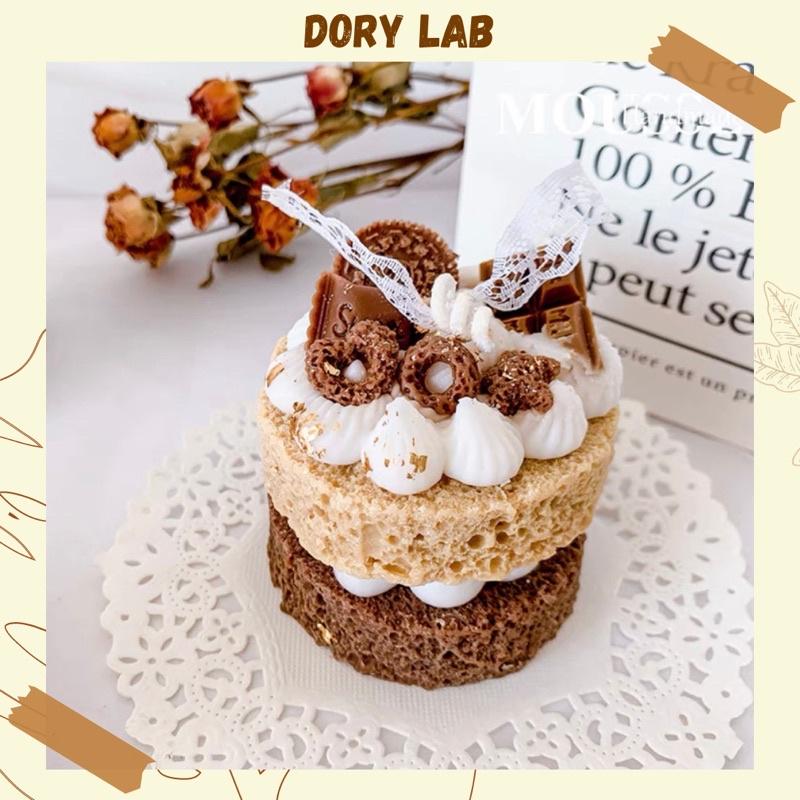 Nến Thơm Bánh Kem Socola Nhiều Mẫu Handmade - Dory Lab