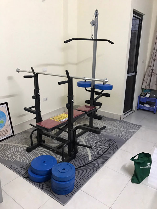 Ghế tập tạ đa năng Xuki, Giàn tạ đa năng kéo xô Xuki