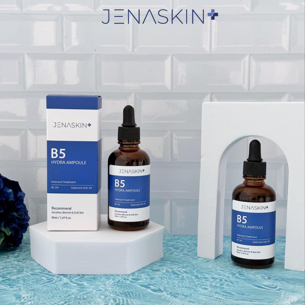 Serum B5 Hydra Ampoule Jenaskin - Tinh Chất Phục Hồi, Căng Bóng, Mờ Thâm Nám, Dưỡng Trắng Da 50ml