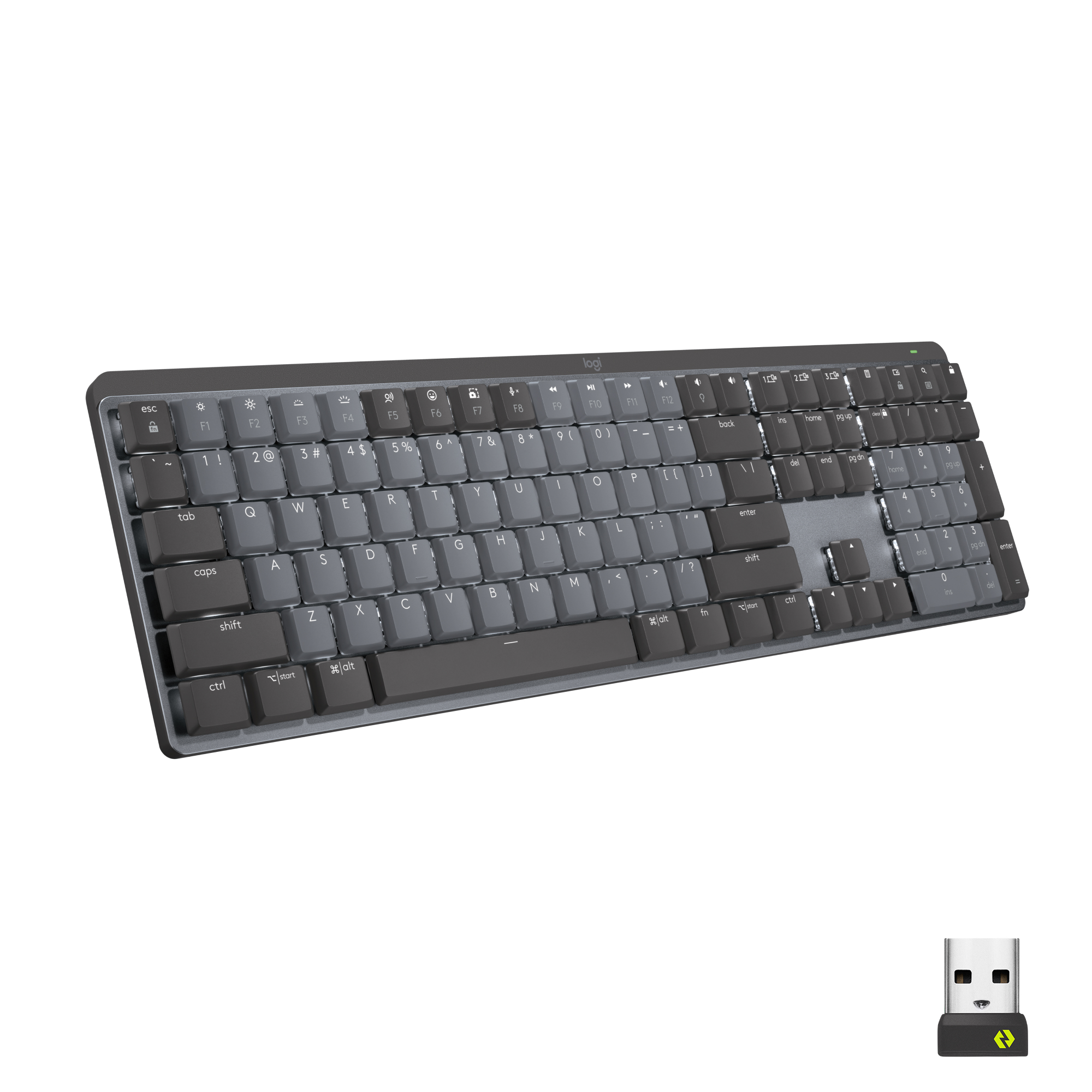 Bàn phím cơ văn phòng Logitech MX Mechanical FullSize Wireless/Bluetooth - Hàng Chính Hãng