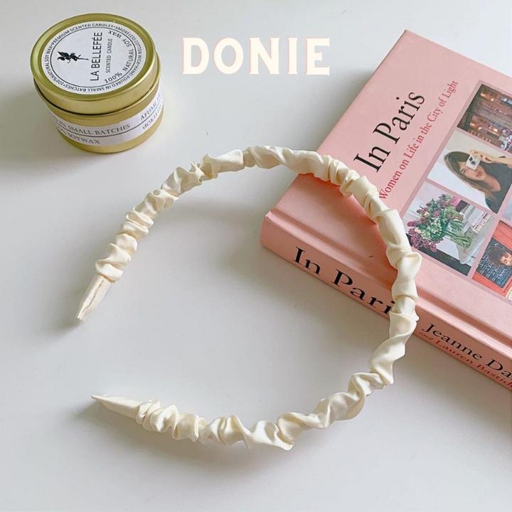 Cài tóc /Băng Đô Bờm Tóc Nữ Vải Lụa Satin Nhiều Màu Phong Cách Vintage Hàn Quốc.