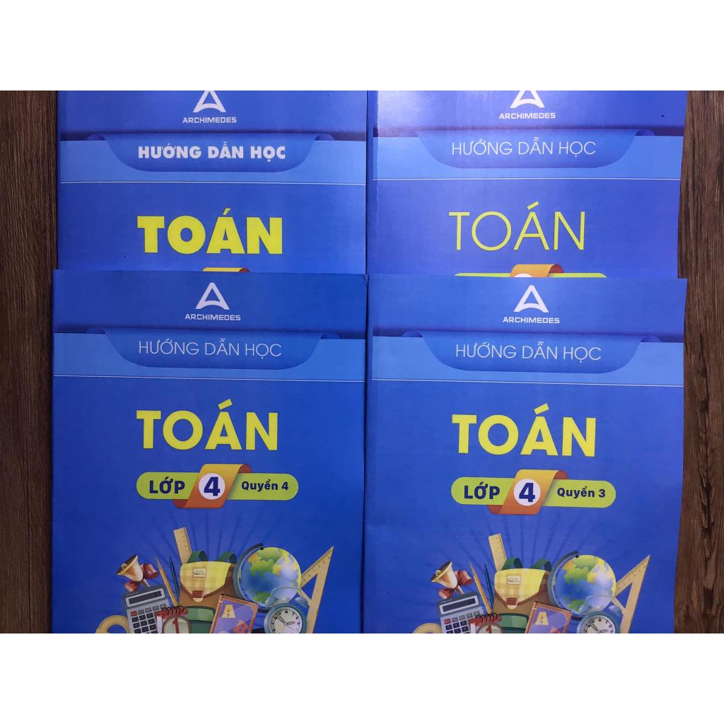 Sách - Combo 4 cuốn Hướng dẫn học toán lớp 4