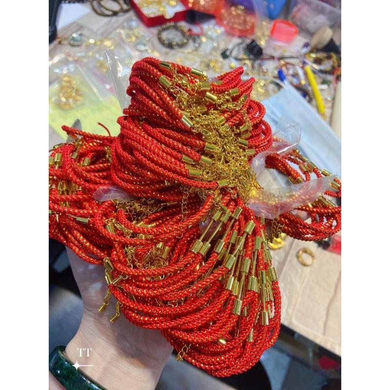 VÒNG TAY XỎ CHARM HẠT ĐÁ LU THỐNG