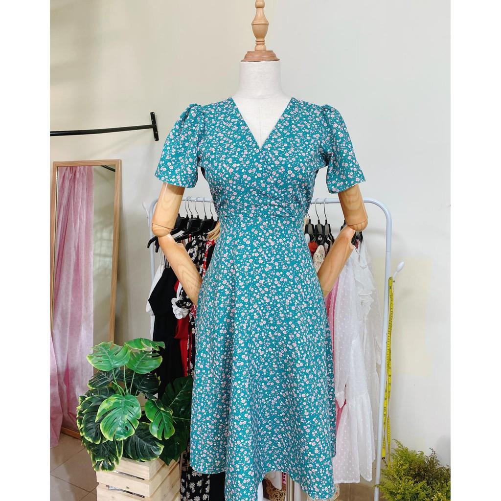 Đầm công sở bigsize hoa nhí Laluas