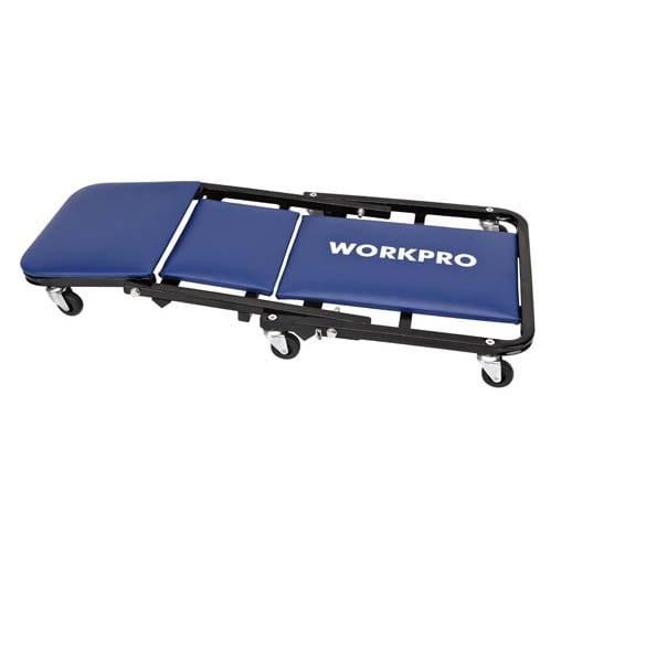 Xe nằm làm việc WORKPRO W111005 có bọc nệm màu xanh xe dài 900mm