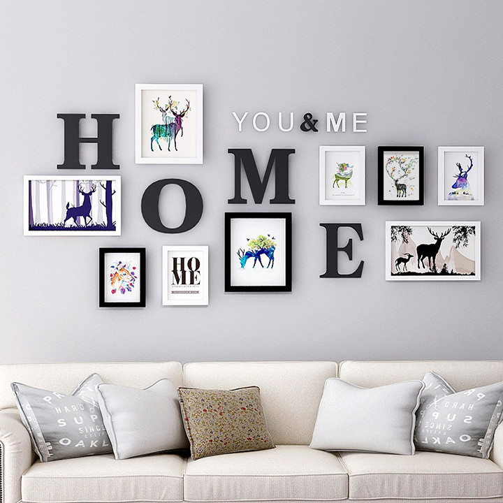 Bộ Tranh Treo Tường Phong Cảnh Và HOME YOU &amp; ME Dán Tường - Decor Trang Trí Nhà Đẹp Và Quà Tặng