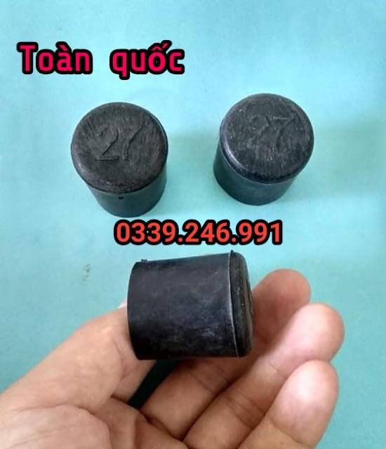 Bộ 50 chiếc chân đế, chụp cao su bịt chân bàn ghế, ống  hộp phi 27_bịt ngoài