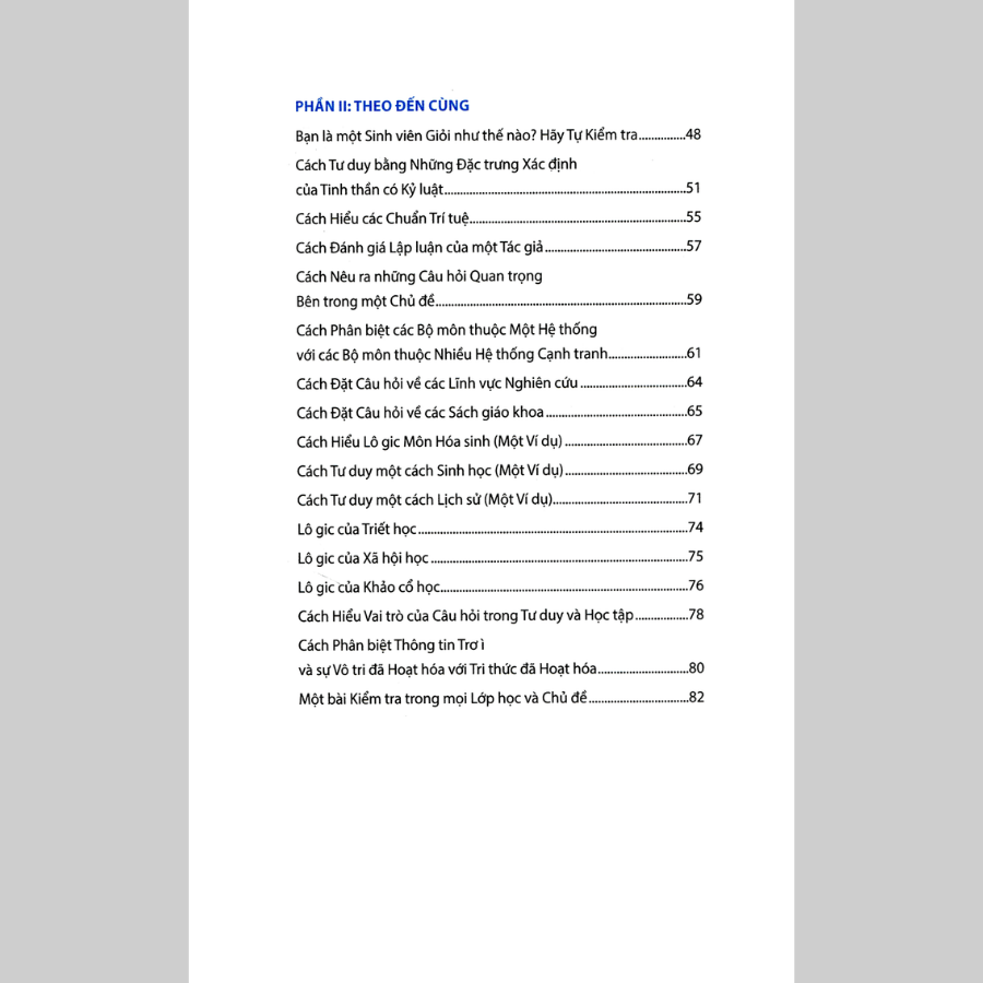 Cẩm Nang Tư Duy Học Tập Và Nghiên Cứu