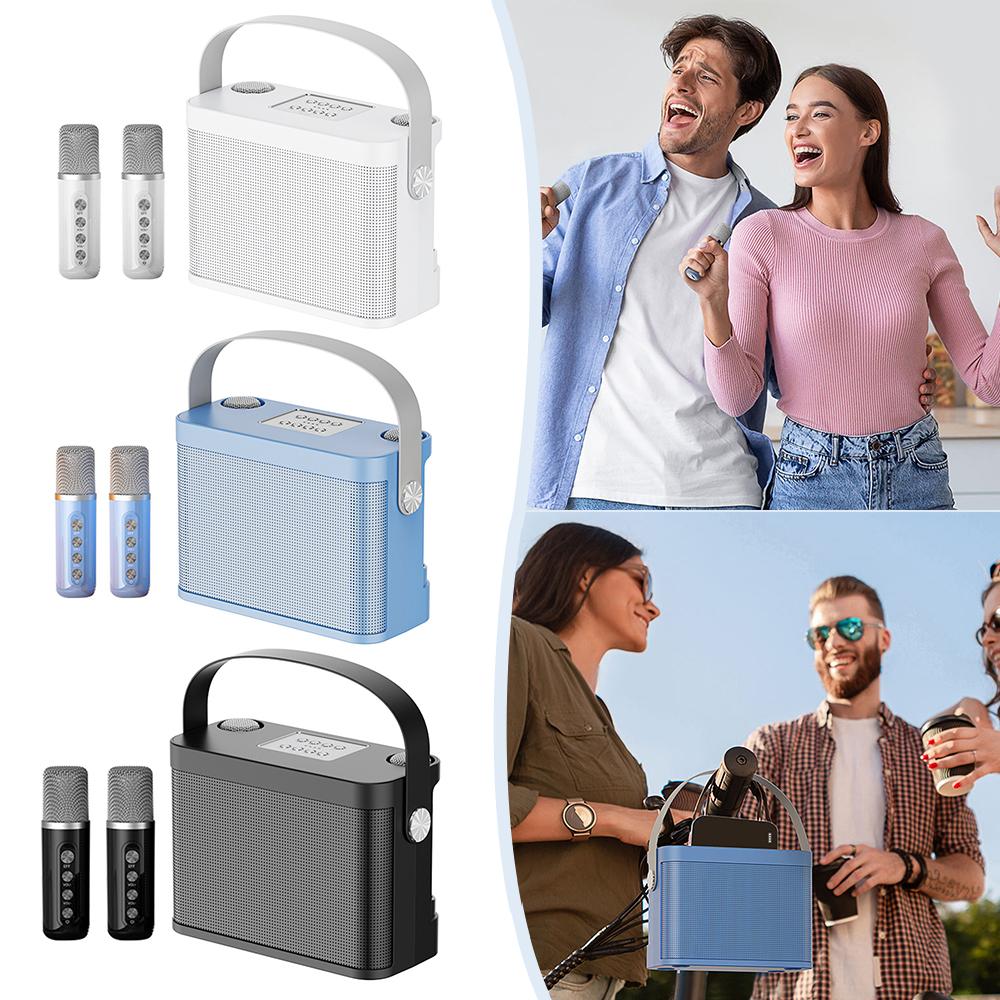 Máy karaoke Karaoke không dây cầm tay với loa di động mini di động micro mini di động mini di động רמק TOUR Color: Blue