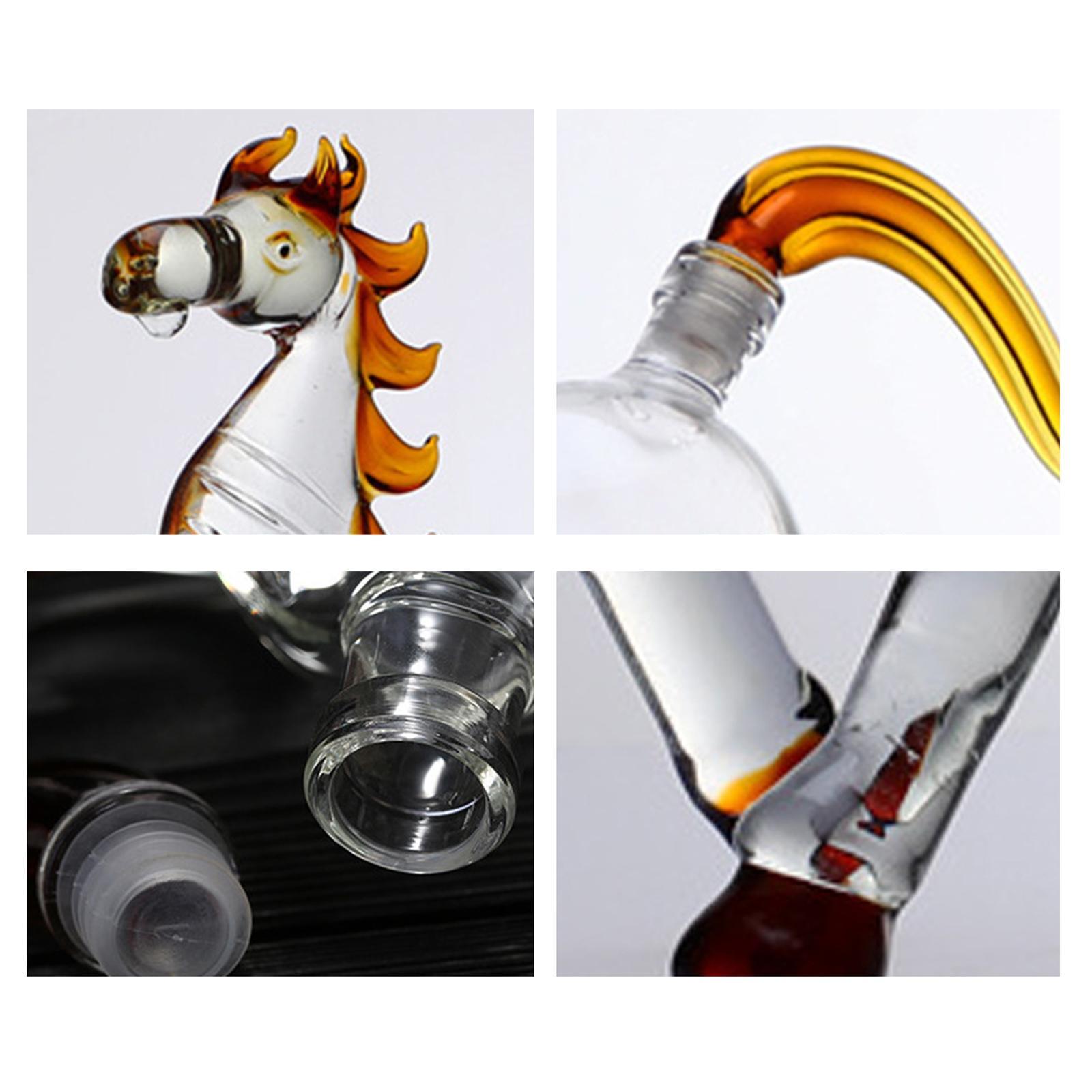 Creative Horse Shape Decanter Animal Liquor Bottle 1000ml Holder Container