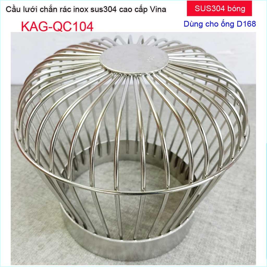 Quả cầu lưới Inox dày, chắn rác sân thượng, phễu chặn rác thoát nước mưa