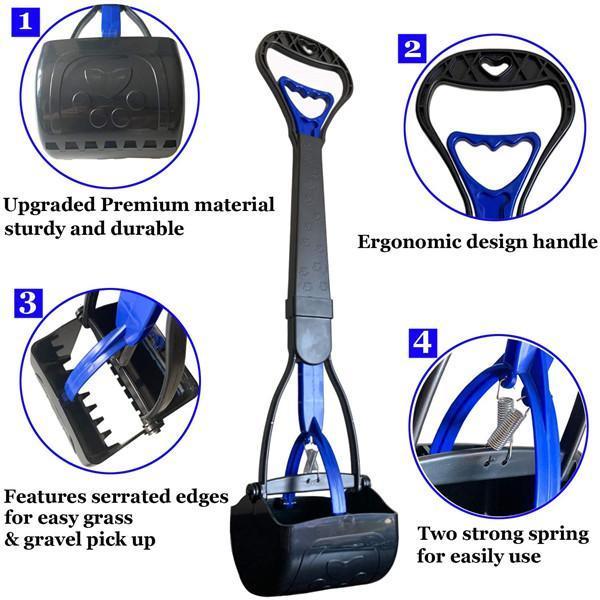 Dụng cụ gắp chất thải vệ sinh cho thú cưng - GENYO dog poop picker 004 ( màu giao ngẫu nhiên )