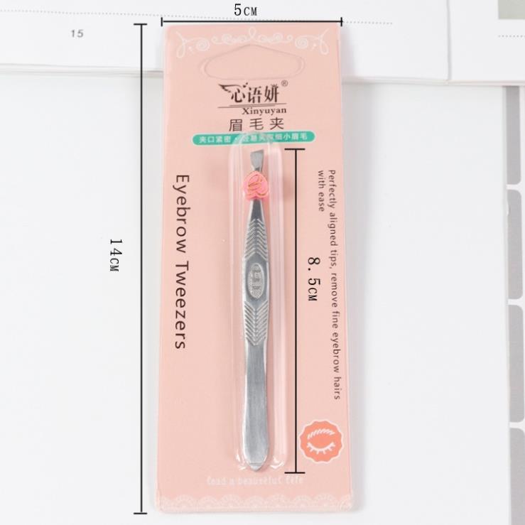 Nhíp Miệng Ngang Nhổ Lông Mày, Râu, Tóc Tiện Dụng Lameila Eyebrow Tweezers (mẫu mới). Nhiếp Nhổ Lông Nách