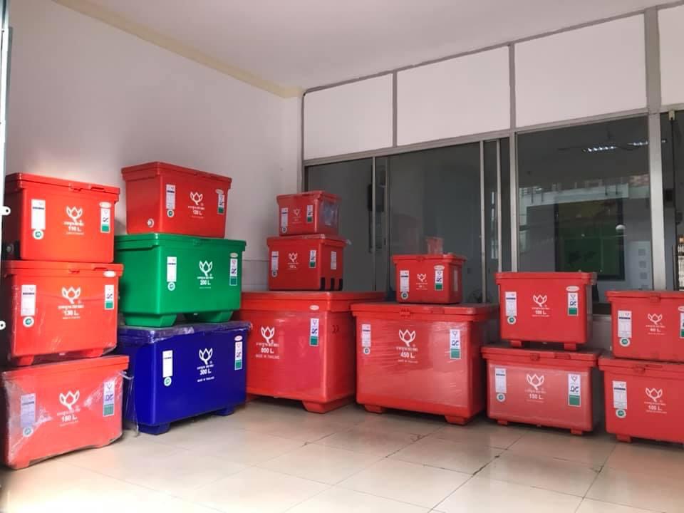 Thùng giữ lạnh thái lan 200L hiệu hoa sen trữ hải sản, thực phẩm đông lạnh
