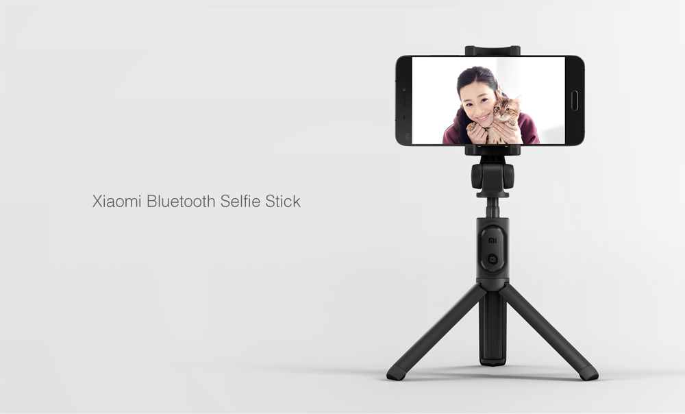 Original Xiaomi Foldable Tripod Monopod Handheld Mini Mi Phone Selfie Stick Bluetooth With Wireless Button Shutter 360 Rotation Foldable Selfie Stick For iOS/Android/Xiaomi