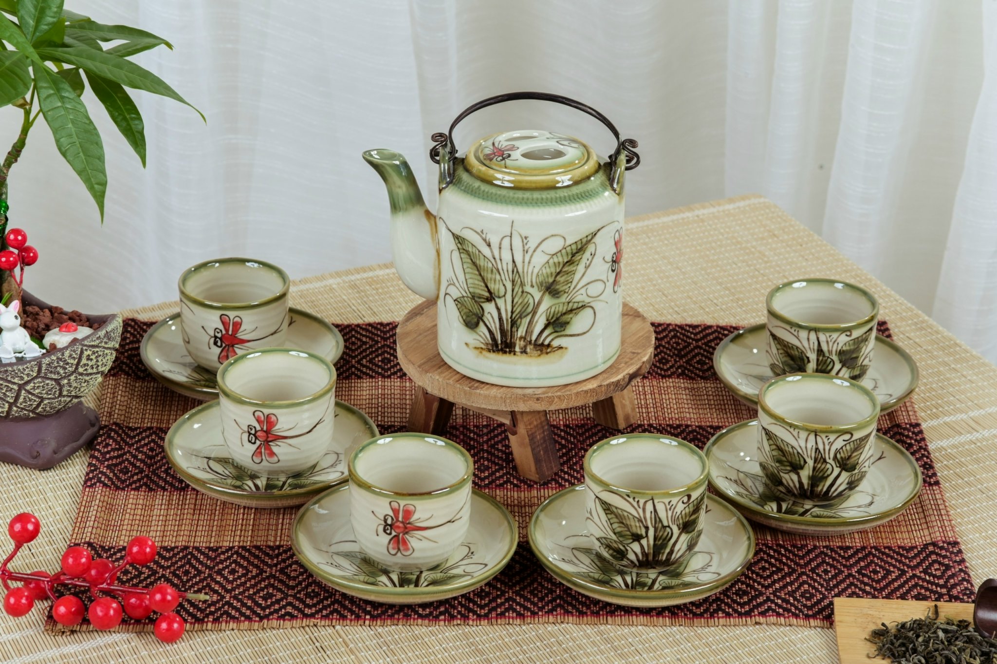 Bộ Tích Uống Trà  Dung Tích  Vẽ Như Hình