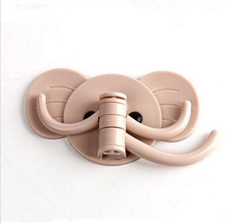 Móc treo đồ dán tường thiết kế kiểu con voi dễ thương