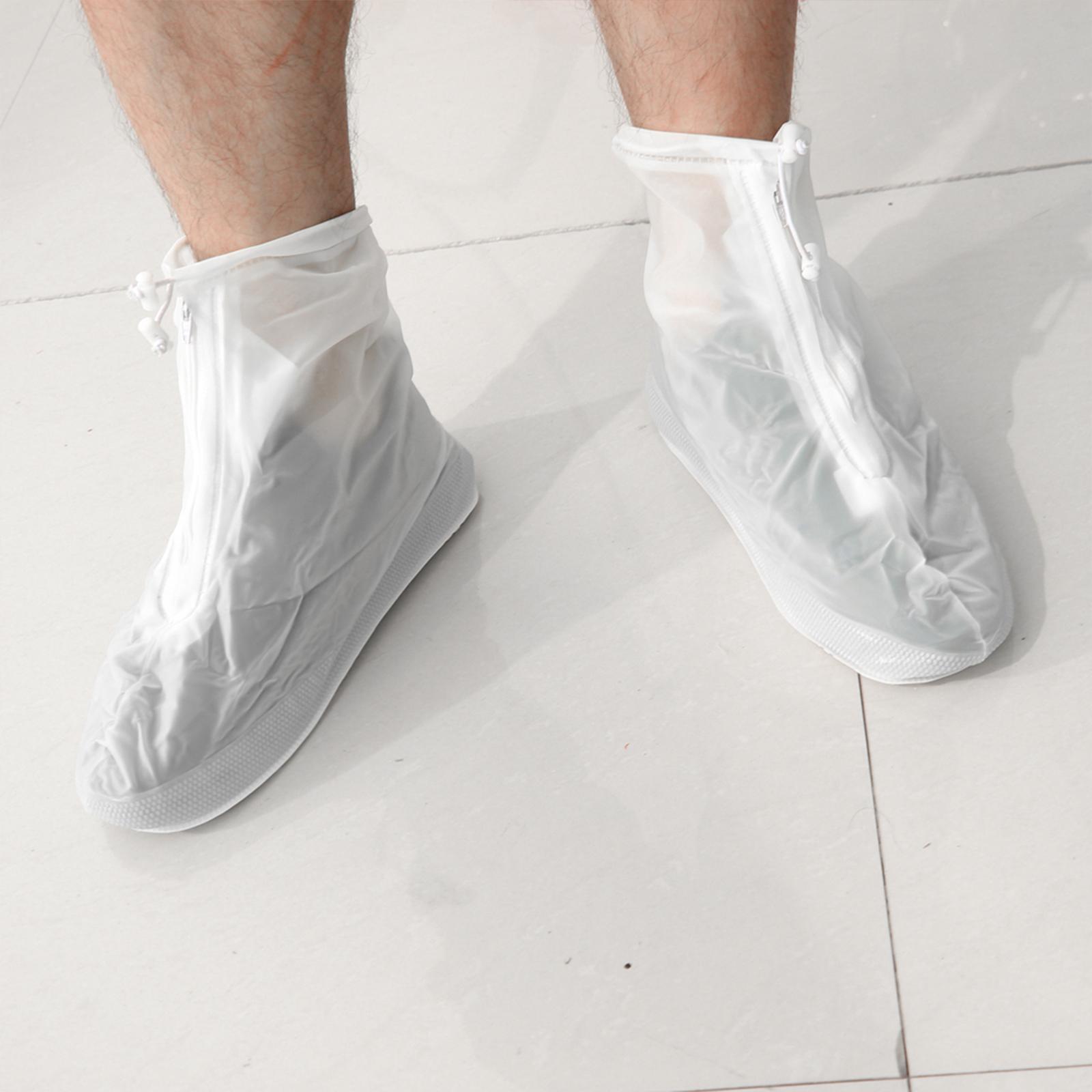 Waterproof Shoe Covers, Rain Boot Shoe Covers, Adults , Reusable Shoe Protectors Rain Overshoes for Outside Travel Fishing Camping