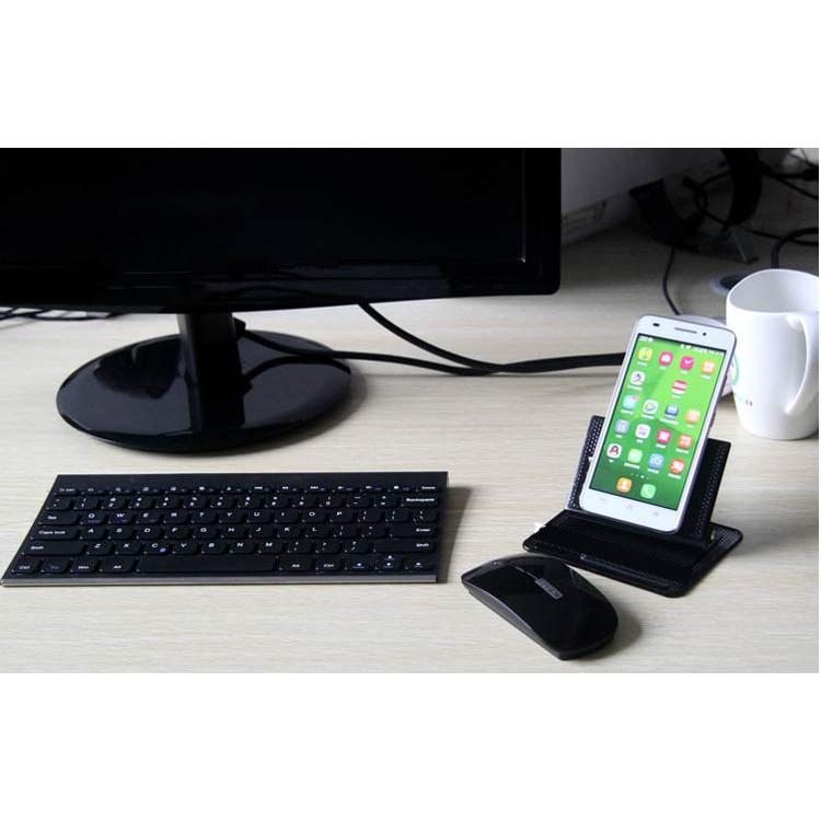 Giá đỡ điện Thoại Trên ô Tô, Kim Loại Kết Hợp Tấm Dính Cao Su, Xoay 360 độ