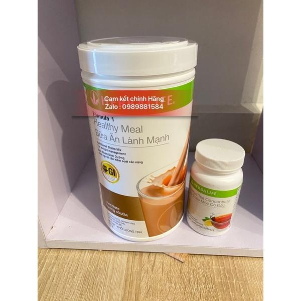 Bộ 2 - Bữa Ăn Lành Mạnh F1_Herbalife &amp; Trà Thảo Mộc Cô Đặc Chanh _Herbalife