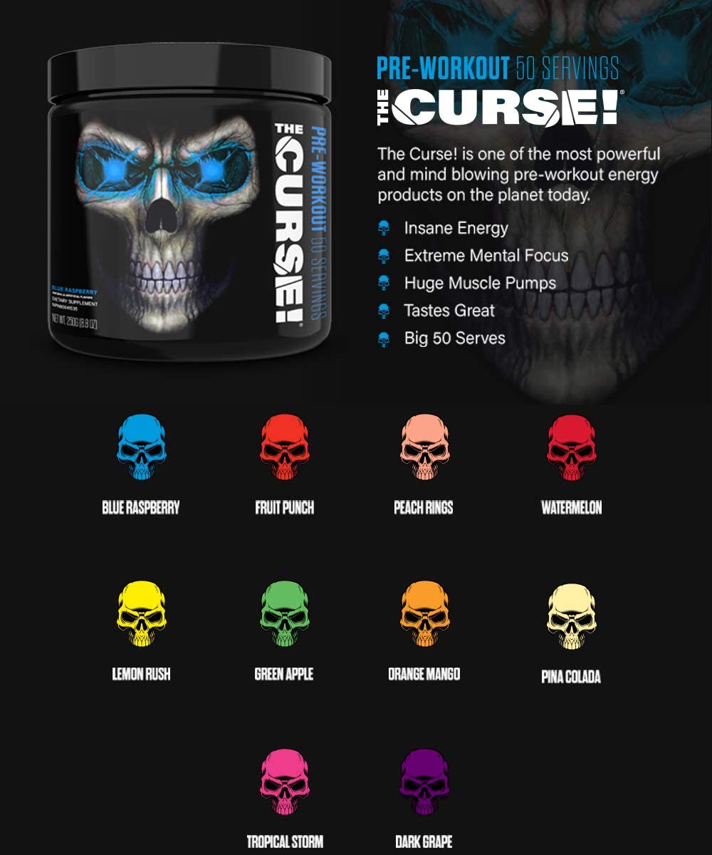 The Curse Pre Workout (50 Servings) - Tăng Sức Mạnh Năng Lượng Trong Tập Luyện