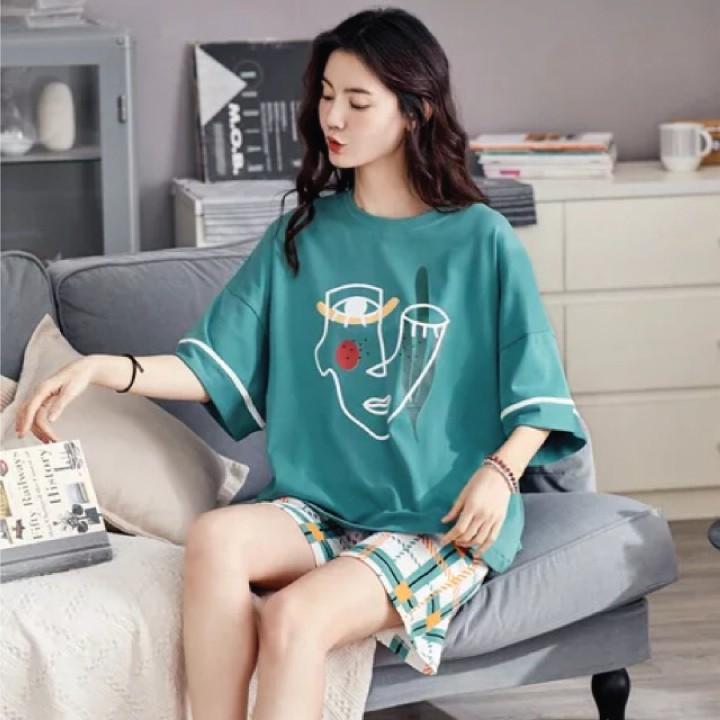 Bộ Mặc Nhà Nữ Mùa Hè Cotton Đẹp