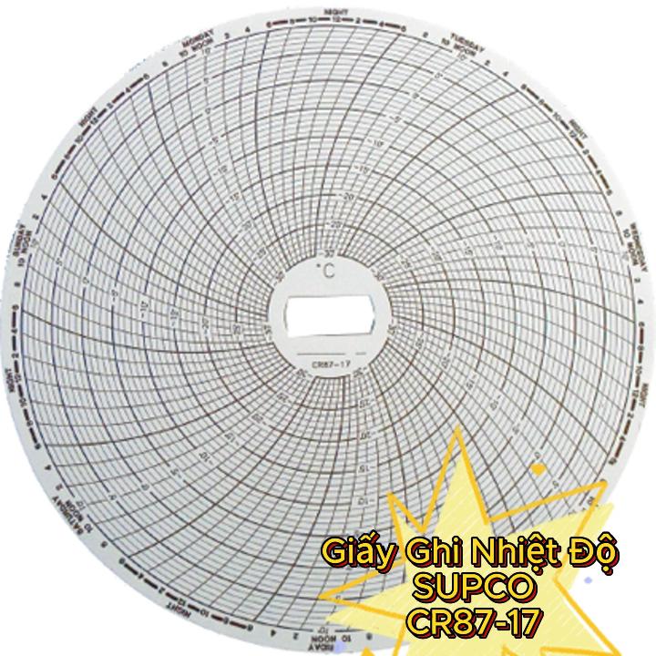 Giấy ghi nhiệt độ SUPCO CR87-17