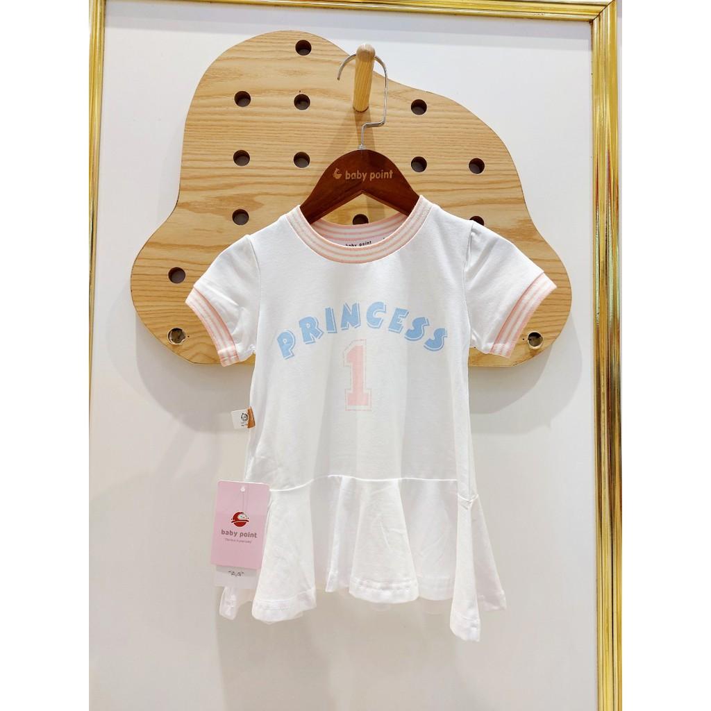 Đầm Cộc Tay Cho Bé Gái Chất Liệu Cotton