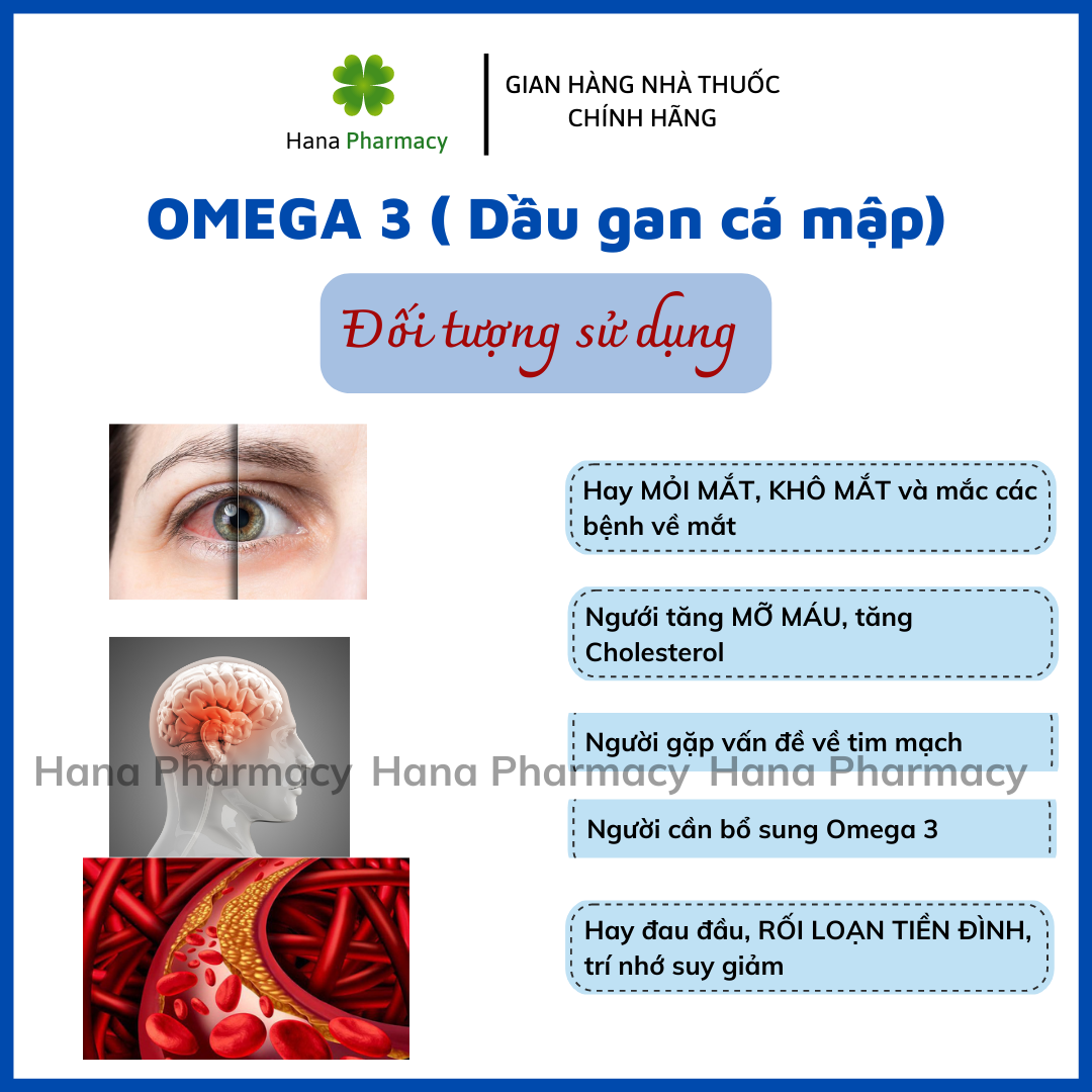 Viên uống dầu gan cá mập Omega 3 bổ não, tim mạch, mắt, chống oxy hóa vượt trội