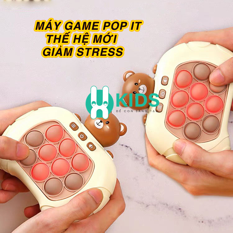 Đồ chơi Pop it thế hệ mới - máy game giải trí bấm nút theo đèn nhạc với nhiều level giảm stress cho mọi lứa tuổi