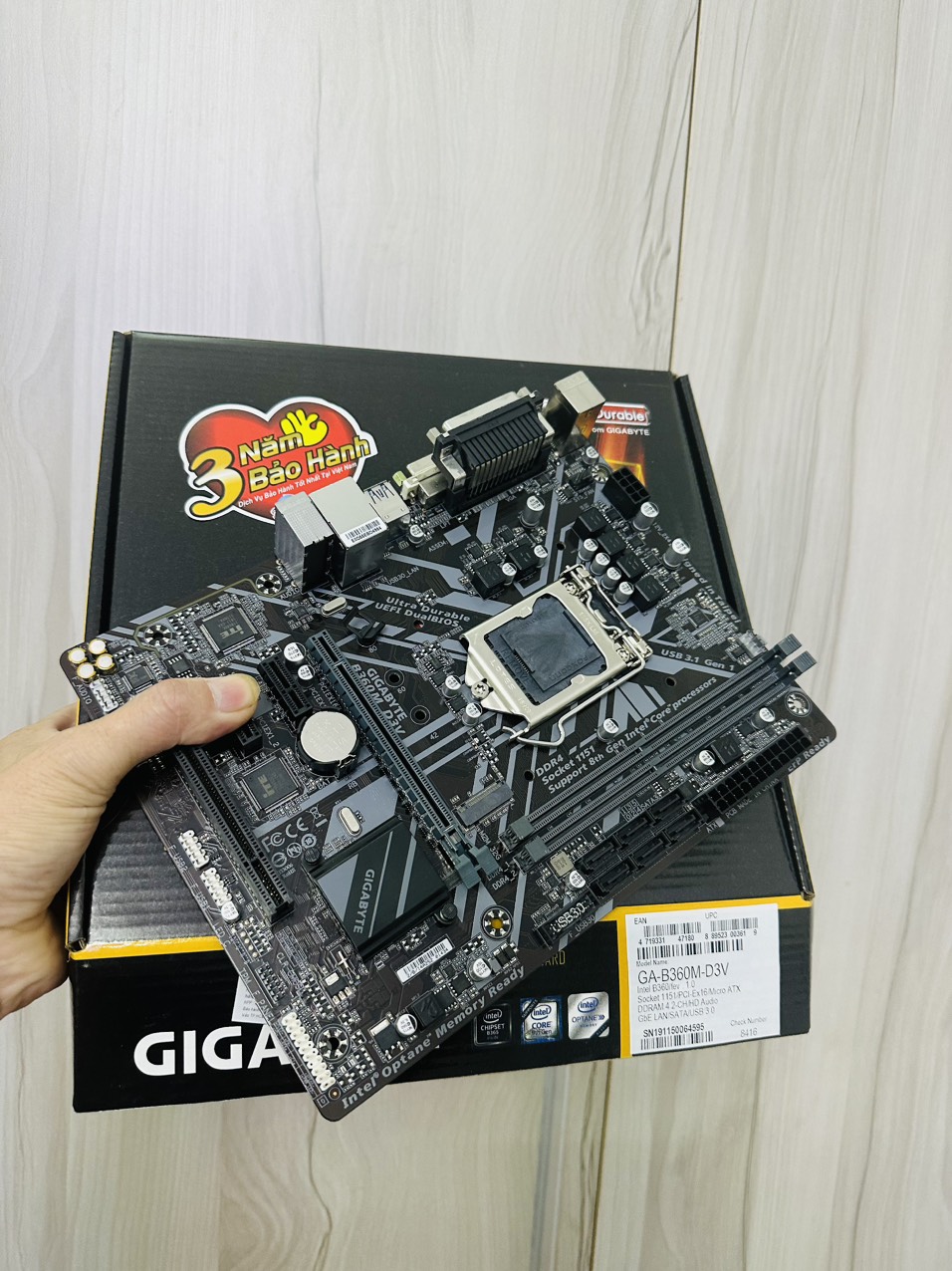 Bo Mạch Chủ (Mainboard) GIGABYTE B360M D3V (HÀNG CHÍNH HÃNG)