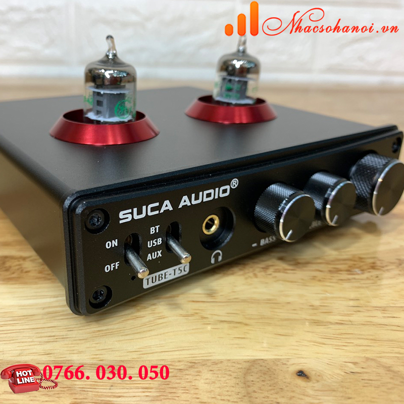 PRE ĐÈN SUCA AUDIO TUBE T5C TÍCH HỢP GIẢI MÃ 24BIT - Hỗ trợ Bluetooth 5.0 - Hàng Chính Hãng