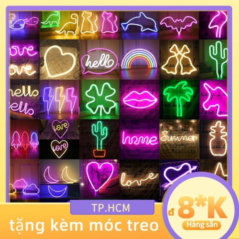 Đèn LED chữ Neon nhiều mẫu, đèn trang trí shop, văn phòng