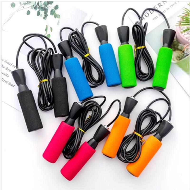 Thể thao nhảy lực tập thể thao đào tạo bằng nhựa nhảy dây tay cầm tay cầm dây thừng PVC Màu sắc: Đen: Đen