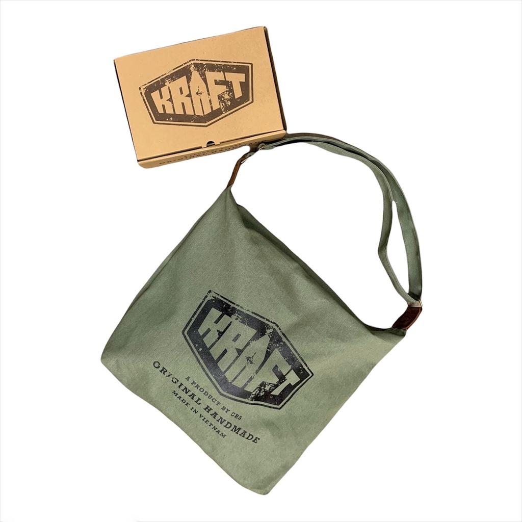 TÚI TOTE BAG - TÚI VẢI CANVAS KRAFT V3 CAMPING