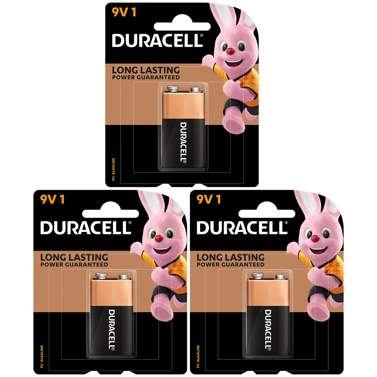 Combo 3 viên Pin Kiềm Duracell 9V (1 viên/ vỉ x 3 vỉ) - O000020