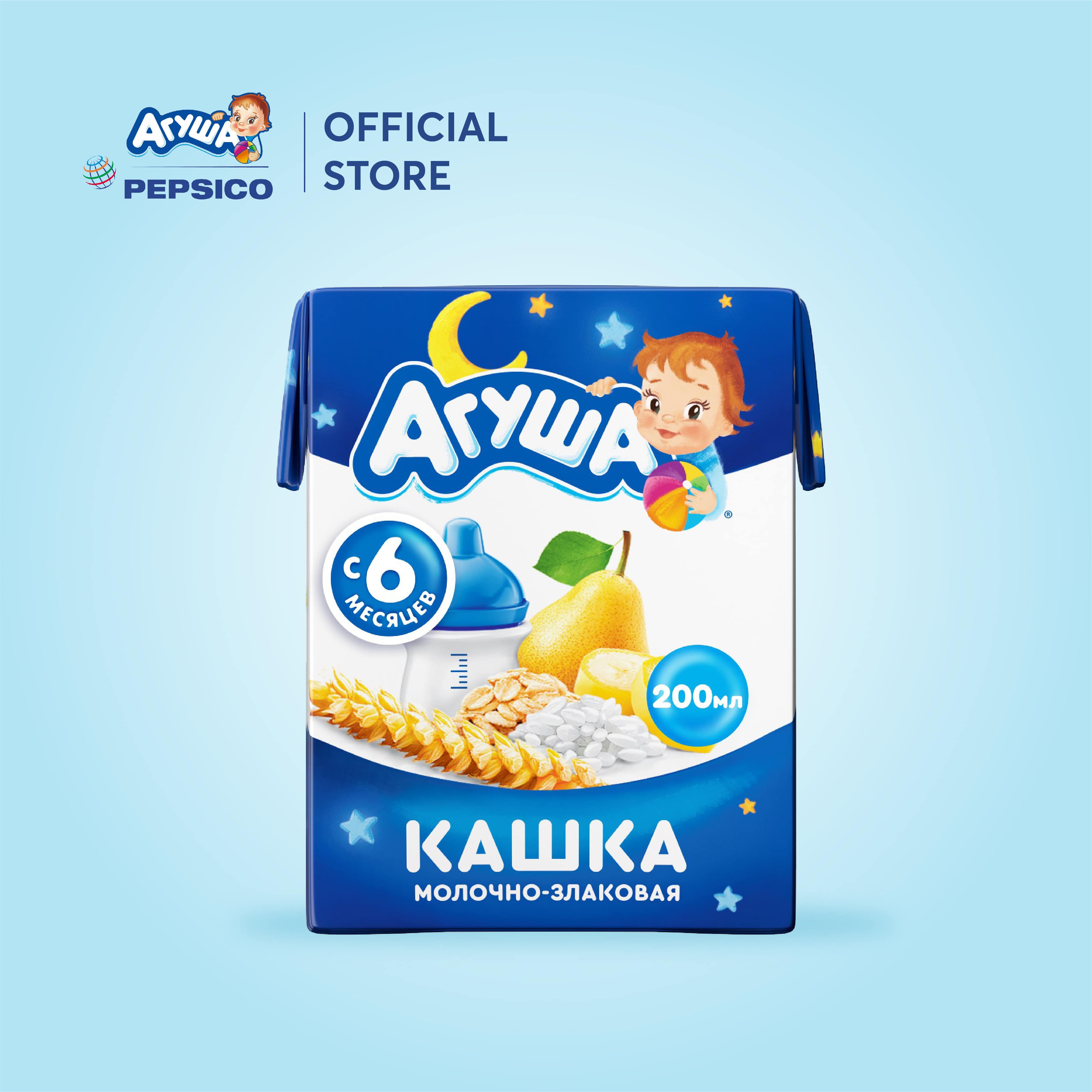 Sữa đêm ngũ cốc vị lê và chuối Agusha 200ml