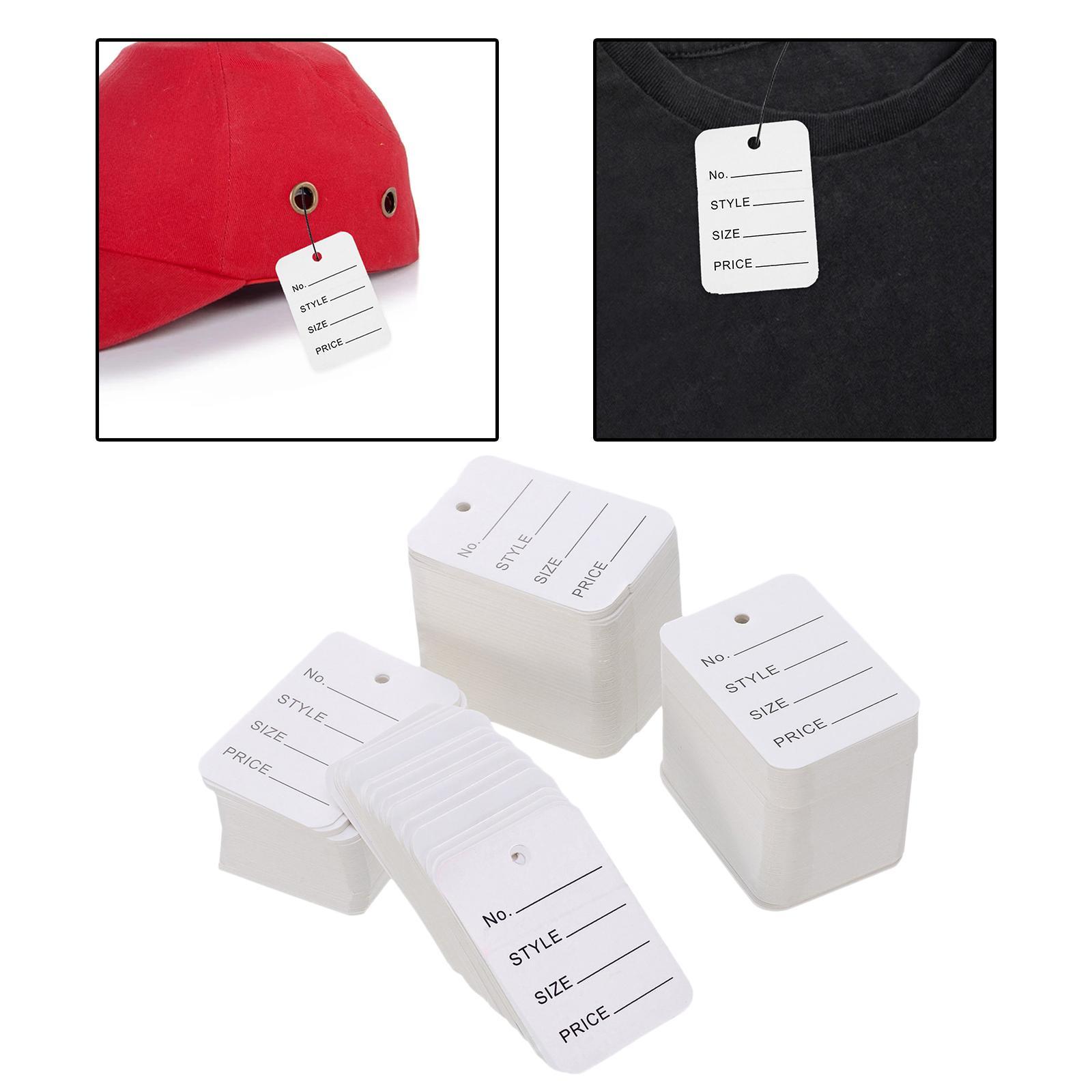 1000 Set Clothes Price Paper Tags Cards Gifts Labels with Holes for Wedding Birthday Valentines Gifts Decorations