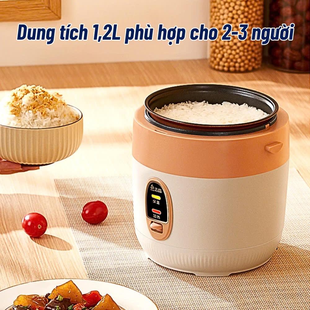 Nồi Cơm Điện Mini Chigo Nồi Lấu Đa Năng, Nấu Cơm, Hầm Cháo, Luộc Dung Tích 0,8L dành cho 1 người ăn