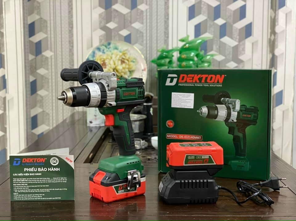 MÁY KHOAN DÙNG PIN 21V / 4.0AH 13MM DEKTON DK-ID2140MKT - HÀNG CHÍNH HÃNG