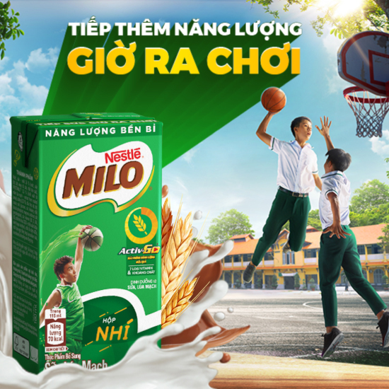 Thùng 48 hộp sữa lúa mạch Nestlé MILO 115ml (48x115ml)