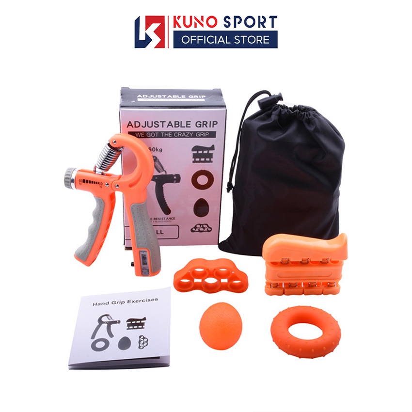 Bộ 5 món dụng cụ tập tay KUNO SPORT tập luyện tại nhà phục hồi chức năng