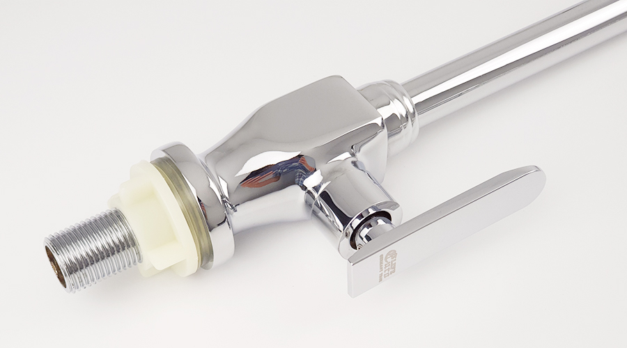 Vòi rửa chén lạnh cần lò xo Đồng mạ Chrome Eurolife EL-RC01