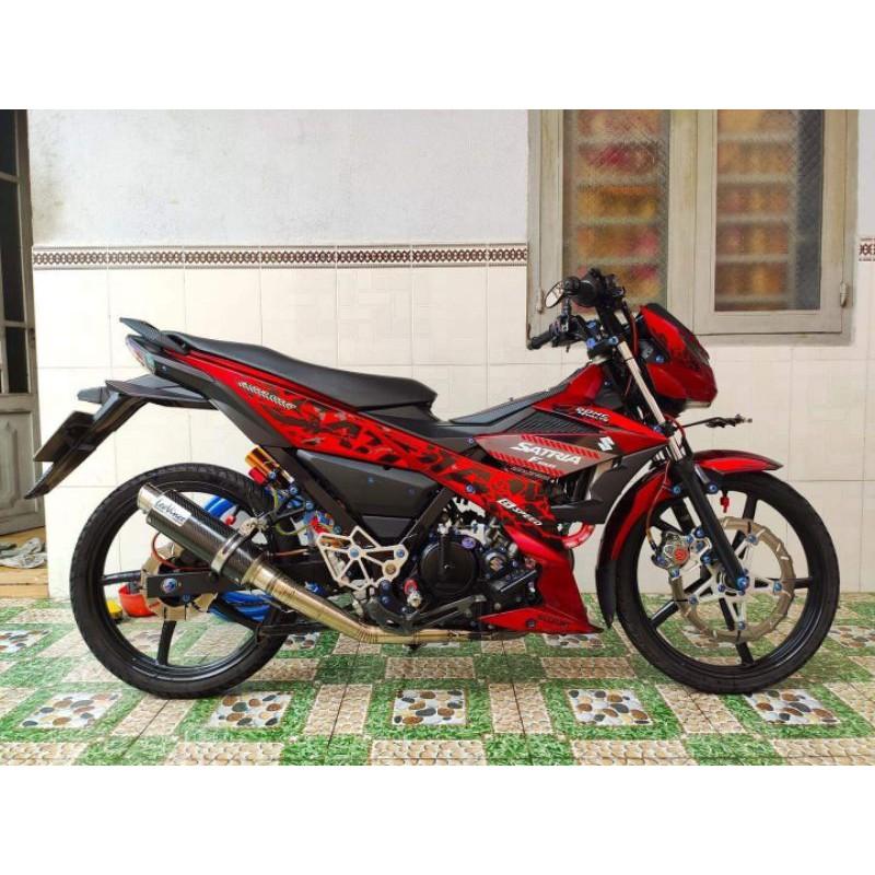 Tem rời satria đỏ chấm bị đen