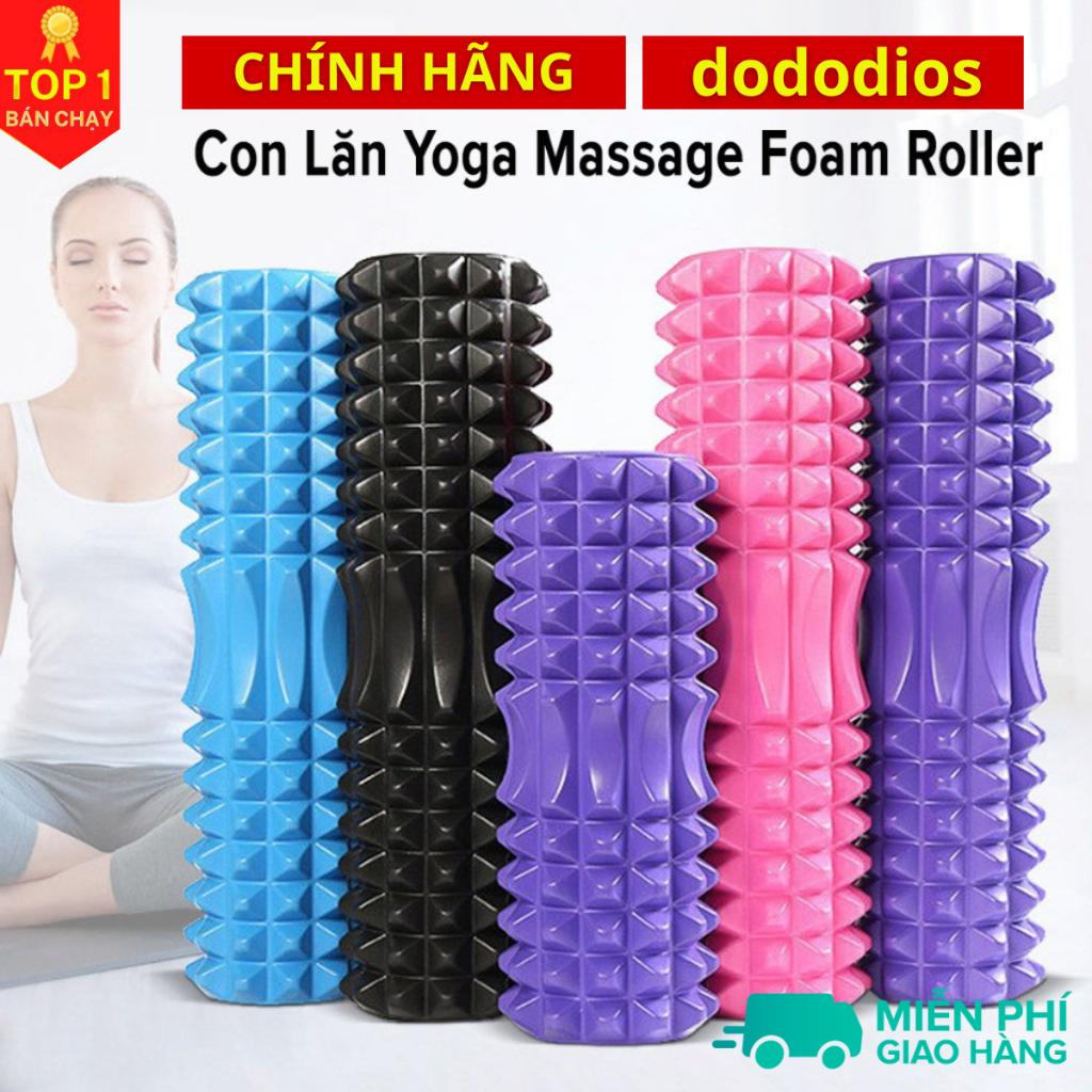 Con Lăn Yoga dododios Massage Giãn Cơ Foarm Roller Cao Cấp - Màu Tím