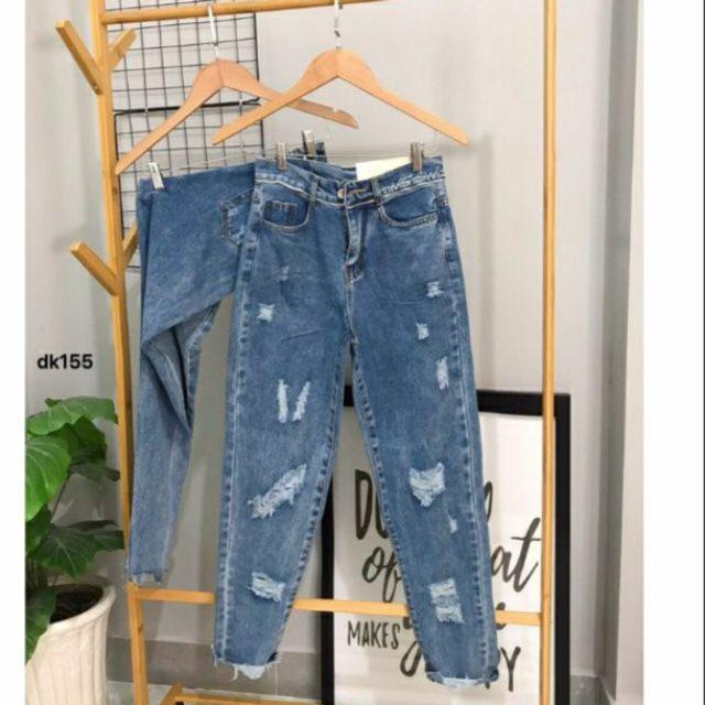 Quần baggy viền dây kéo, thêu chữ, hình thật treo sào
