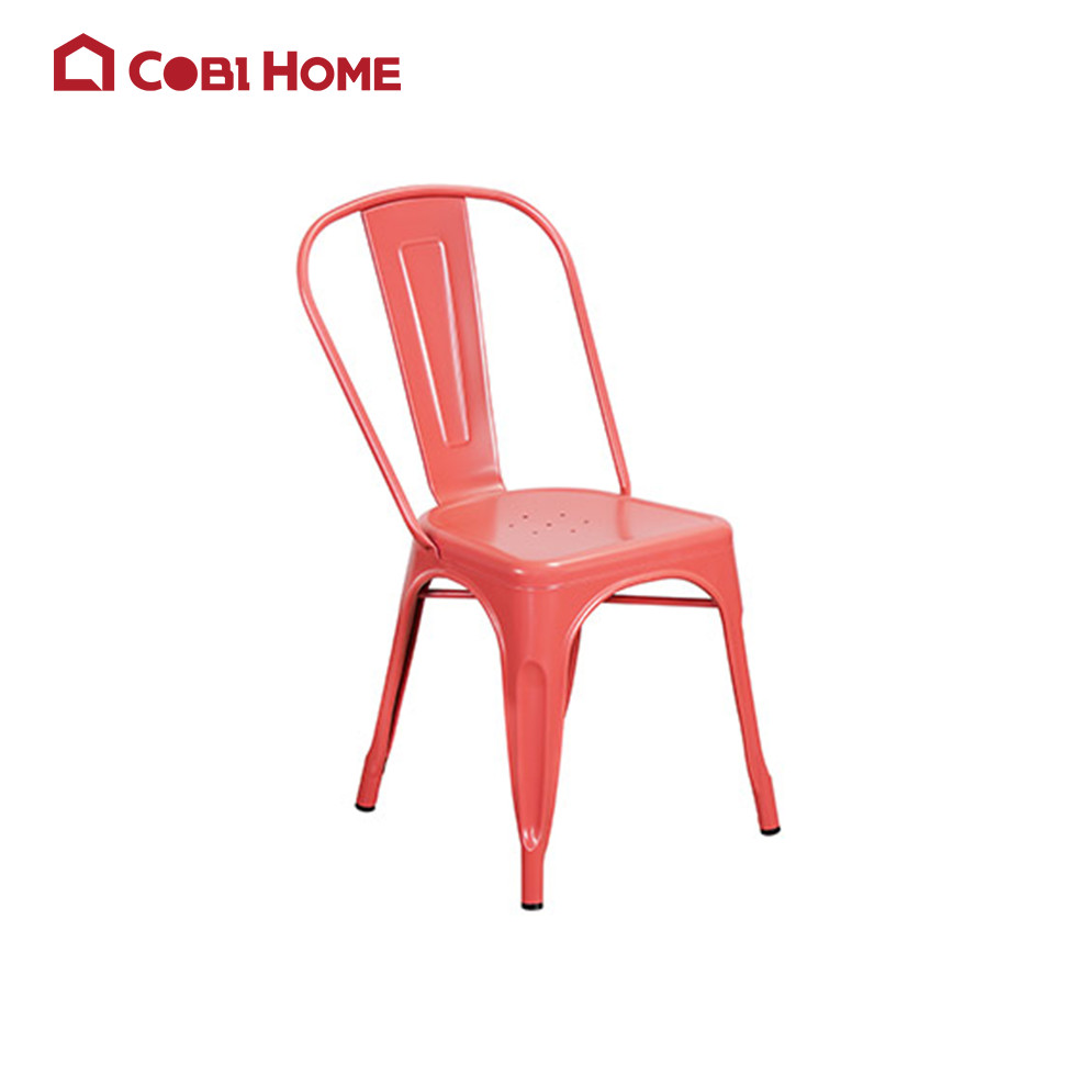 Ghế cafe tựa lưng bằng thép sơn tĩnh điện cao cấp RUDI nhiều màu 391817/391818/391819/391820/391821.NHẬP KHẨU VÀ PHÂN PHỐI CHÍNH HÃNG COBI HOME