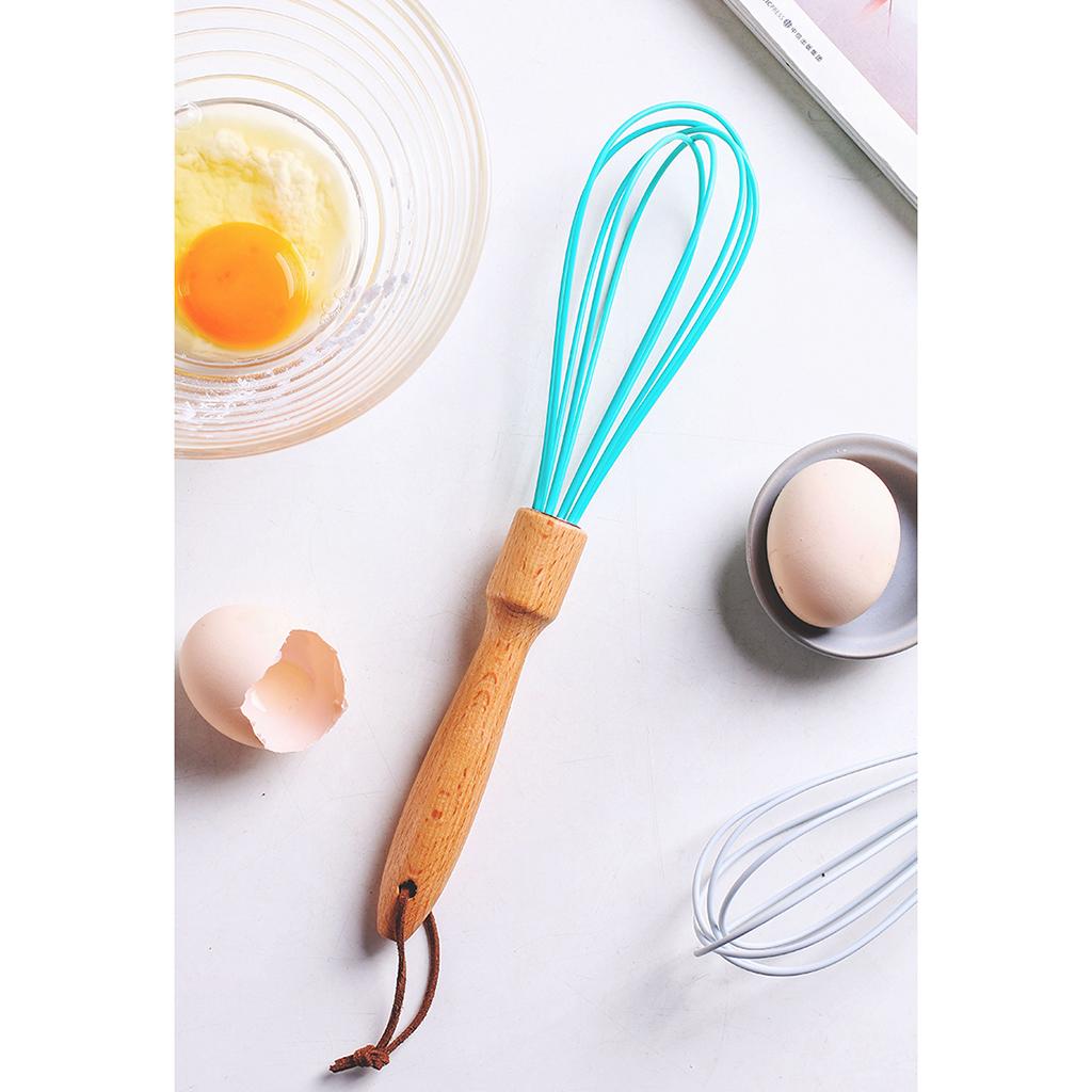 Egg Beater Whisk Hand Blender Mixer Cake Beech Baking Tool